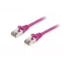 Equip Cat.6A S/FTP Patch kabelis, violetinis, 0,5 m