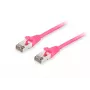 Pataisos kabelis Equip Cat.6A S/FTP RJ-45 1 m Rožinis