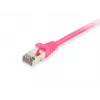 Pataisos kabelis Equip Cat.6A S/FTP RJ-45 1 m Rožinis