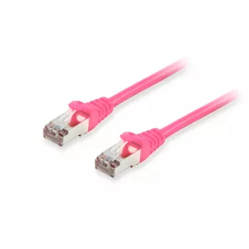 Equip Cat.6A S/FTP Patch kabelis RJ-45 15m rožinis
