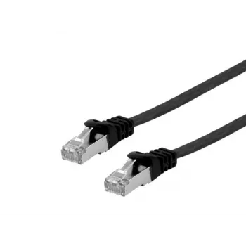 Equip Cat.6A U/FTP plokščiasis patch kabelis RJ-45 3,0 m juodas