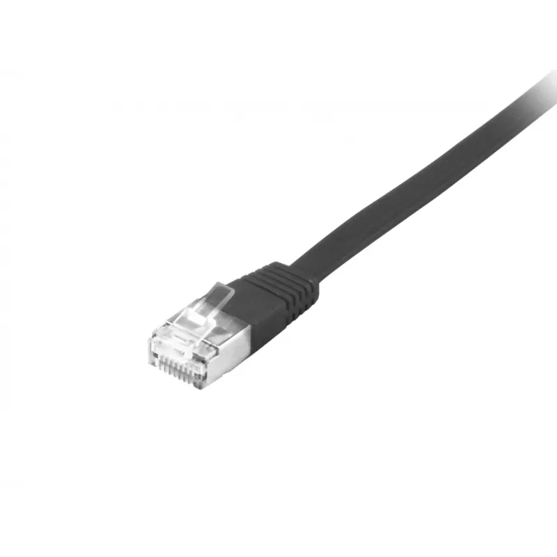 Equip Cat.6A U/FTP plokščiasis patch kabelis RJ-45 3,0 m juodas