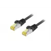 Tinklo jungiamasis kabelis EQUIP Cat.6A S/FTP lauko, 15 m, juodas, RJ-45 į RJ-45, 10 Gbps