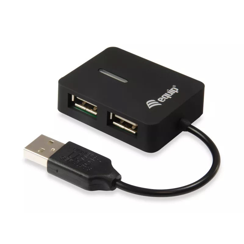 Equip 128952 USB 2.0 sąsajos stotelė 4 prievadai juoda