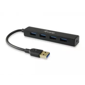 Equip 128953 USB 3.2 Gen 1 sąsajų šakotuvas 4× Type-A 5 Gbit/s juodas