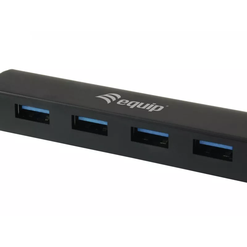 Equip 128953 USB 3.2 Gen 1 sąsajų šakotuvas 4× Type-A 5 Gbit/s juodas