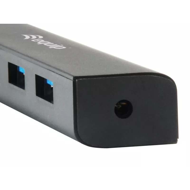 Equip 128954 USB 3.2 Gen 1 (3.1 Gen 1) Type-C sąsajų šakotuvas, 4×USB-A, 5000 Mbit/s, juodas