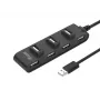Equip 7-Port USB 2.0 Hub, 7x USB 2.0, 480 Mbit/s, juoda
