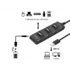 Equip 7-Port USB 2.0 Hub, 7x USB 2.0, 480 Mbit/s, juoda