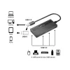 USB šakotuvas Equip 4 prievadų USB 3.0 su USB-C adapteriu