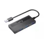 USB šakotuvas Equip 4 prievadų USB 3.0 su USB-C adapteriu