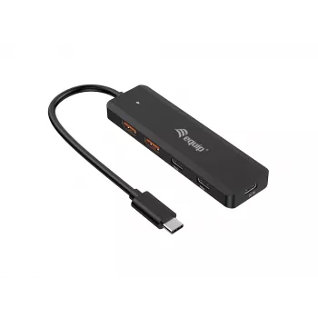 Equip USB-C 4 prievadų USB 3.2 Gen 2 (10 Gbps) šakotuvas, USB-C x 2, USB-A x 2