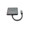 Equip USB-C 4 in 1 Dual HDMI adapteris, USB 3.2 Gen 1 (3.1 Gen 1) Type-C, sidabrinis, 4K Ultra HD, 30 Hz, HDMI, aliuminis