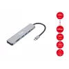 Equip USB-C 7-in-1 Multifunkcinis adapteris, HDMI 4K/60Hz, USB 3.2 Gen1 x 3, TF/MICRO SD, 100W USB PD