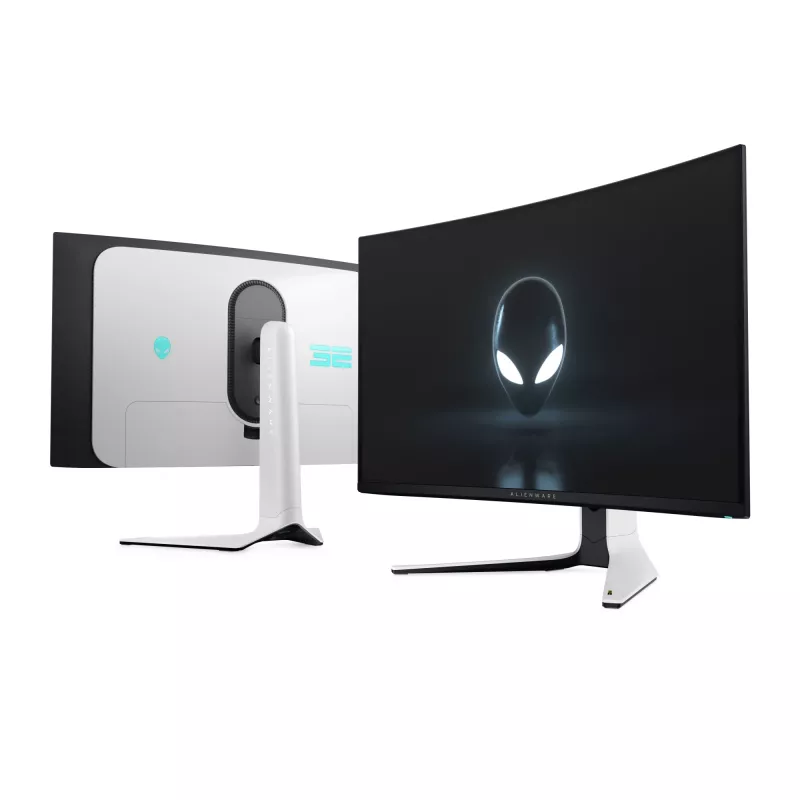 Alienware AW3225QF kompiuterio monitorius 81,3 cm (32 col.) 3840 x 2160 pikselių 4K Ultra HD QD-OLED juodas, baltas
