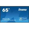 iiyama LH6541UHS-B1AG Profesionalus reklaminis ekranas 163,8 cm (64,5 col.) LCD 500 cd/m² 4K Ultra HD juodas 24/7