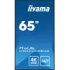 iiyama LH6541UHS-B1AG Profesionalus reklaminis ekranas 163,8 cm (64,5 col.) LCD 500 cd/m² 4K Ultra HD juodas 24/7