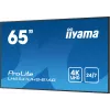 iiyama LH6541UHS-B1AG Profesionalus reklaminis ekranas 163,8 cm (64,5 col.) LCD 500 cd/m² 4K Ultra HD juodas 24/7