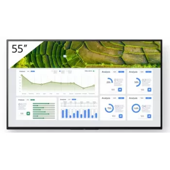 Sony FW-55BZ30L Profesionalus skaitmeninis ekranas 139,7 cm (55 col.) LCD Wi-Fi 440 cd/m² 4K Ultra HD Juodas Android 24/7