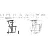 Equip 32 inch-70 inch motorizuotas TV lubinis laikiklis