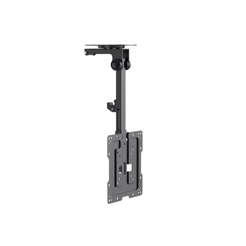 Equip 23-55 colių lubinis laikiklis televizoriui, 75 x 75 mm, 400 x 400 mm, 0-80°, -45-45°, nerūdijantis plienas, juodas