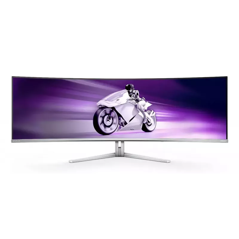 Philips Evnia 8000 49M2C8900/00 kompiuterio monitorius 124,2 cm (48,9 col.) 5120 x 1440 pikselių Dual QHD QD-OLED Baltas