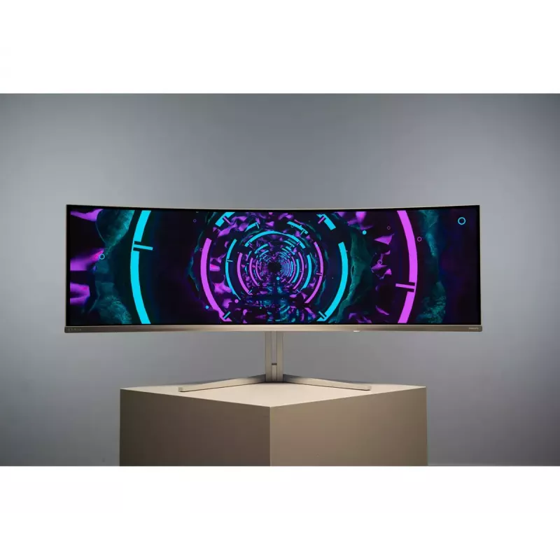 Philips Evnia 8000 49M2C8900/00 kompiuterio monitorius 124,2 cm (48,9 col.) 5120 x 1440 pikselių Dual QHD QD-OLED Baltas