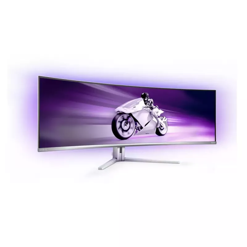 Philips Evnia 8000 49M2C8900/00 kompiuterio monitorius 124,2 cm (48,9 col.) 5120 x 1440 pikselių Dual QHD QD-OLED Baltas