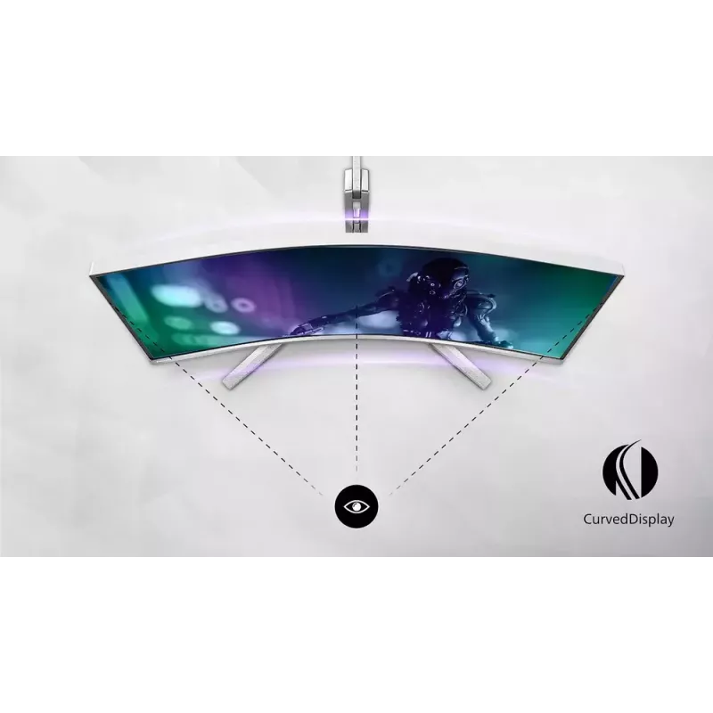 Philips Evnia 8000 49M2C8900/00 kompiuterio monitorius 124,2 cm (48,9 col.) 5120 x 1440 pikselių Dual QHD QD-OLED Baltas