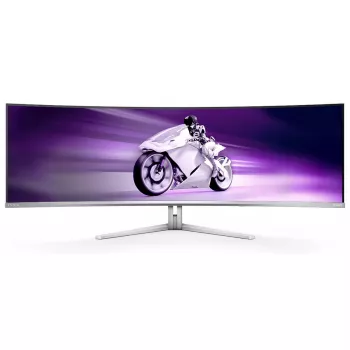 Philips Evnia 8000 49M2C8900/00 kompiuterio monitorius 124,2 cm (48,9 col.) 5120 x 1440 pikselių Dual QHD QD-OLED Baltas