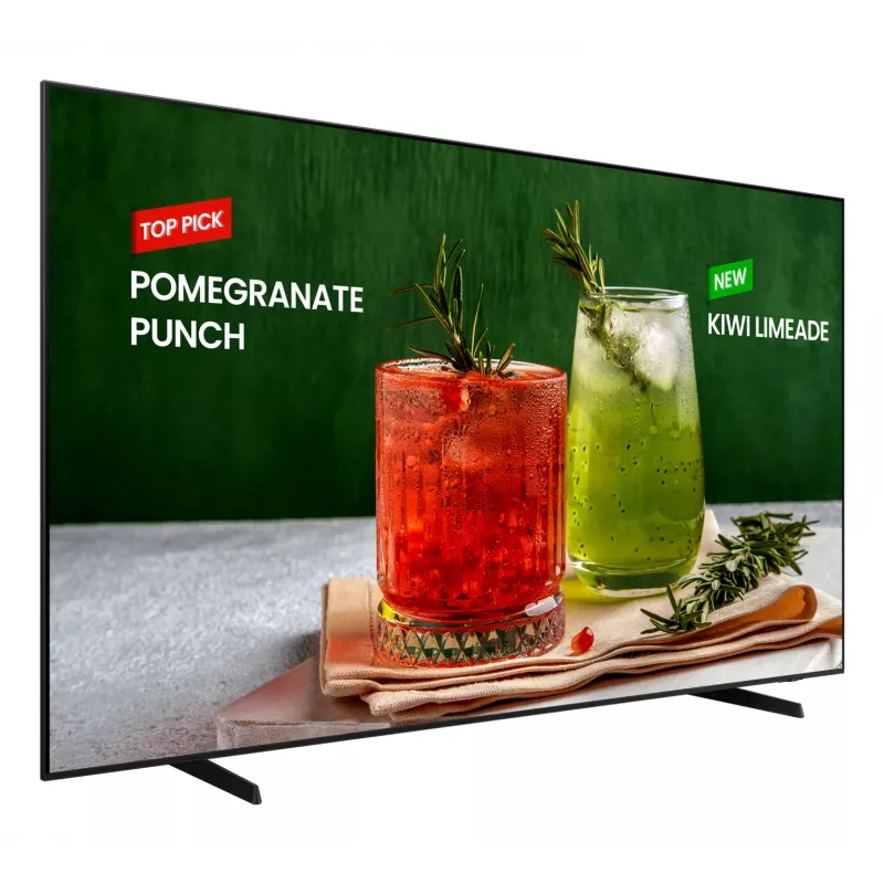 Samsung BE98D-H skaitmeninės reklamos plokščiasis ekranas 2.49 m (98 colių) LED Wi-Fi 4K Ultra HD juodas su įmontuotu Tizen procesoriumi 16/7