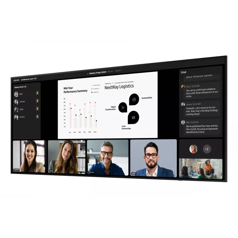 Samsung LH105QPD5BGXEN profesionalus ekranas 105 colių 5K Ultra HD Tizen 7.0 24/7