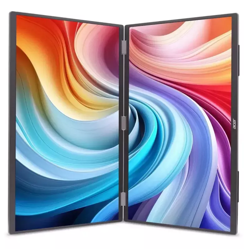 Nešiojamas dviejų ekranų monitorius Acer PD193QEbmiuux 18,5 colio Double Full HD LED 1920x1080