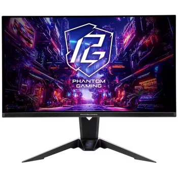 ASRock Phantom Gaming PGO27QFV 27 colių OLED žaidimų monitorius, 2560x1440, 360Hz, juodas