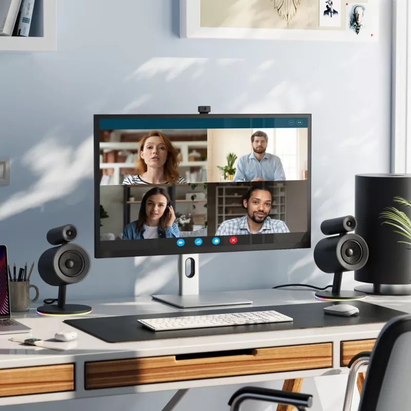 ALOGIC Clarity Max Pro monitor 32 colių 4K UHD su USB-C įkrovimu ir internetine kamera