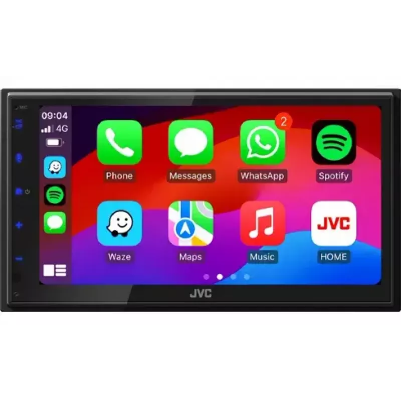 JVC KW-M595DBT automobilinis medijos imtuvas juodas Wi-Fi 22 W Bluetooth