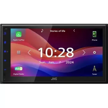 JVC KW-M595DBT automobilinis medijos imtuvas juodas Wi-Fi 22 W Bluetooth