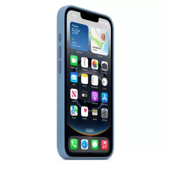 APPLE iPhone 16E – Silikoninis dėklas – Winter Blue (MD3Q4ZM/A)