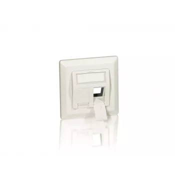 Equip 2 prievadų kištukinė plokštė 80×80 mm balta (760303)