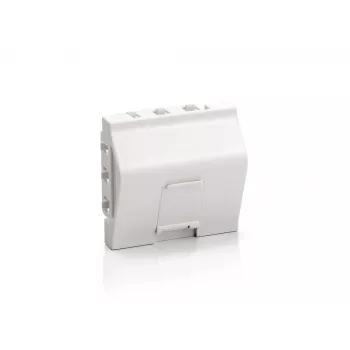Equip prancūziškas modulinis įdėklas kampinis, 1x Keystone Jack, 45x45x27.5 mm