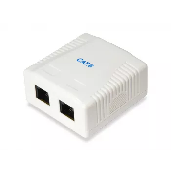 Paviršinė montavimo dėžutė Equip 2 prievadai Cat.6 235214
