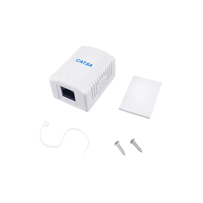 Tinklo jungčių dėžutė Equip 235215 Cat6a balta 54mm x 39mm x 29.5mm