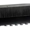 Equip Brush Panel, juodas (RAL 9005) – 1U šepečių skydas kabelių vedimui 19 inch stovuose