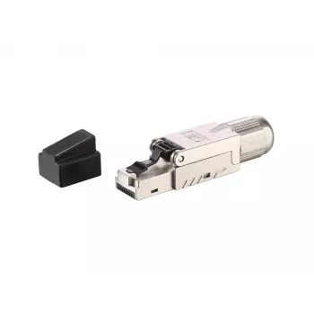 Equip Cat 8.1 Įrankio nereikalaujantis RJ45 Kištukas 5vnt./rinkinys Juodas Nerūdijantis plienas Vyriškas