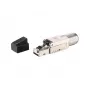 Equip Cat 8.1 Įrankio nereikalaujantis RJ45 Kištukas 5vnt./rinkinys Juodas Nerūdijantis plienas Vyriškas