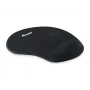Equip gelinis pelės kilimėlis su riešo atrama, juodas, monochromatinis, audinys, gelis, poliuretanas, neslystantis pagrindas