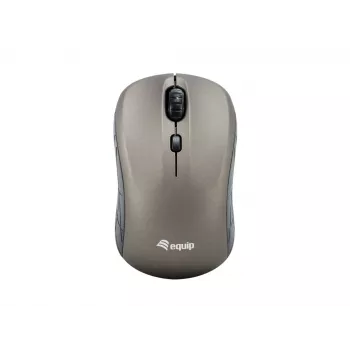 Equip Mini belaidė optinė pelė, ambidekstrinė, RF belaidė, 1600 DPI, pilka