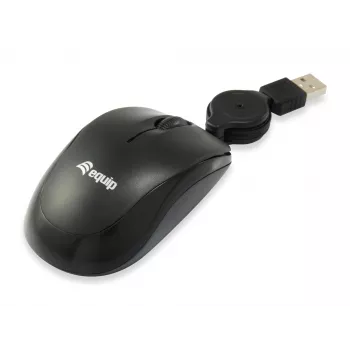 Equip 245103 kelioninė pelė ambidekstrinė USB Type-A optinė 1000 DPI