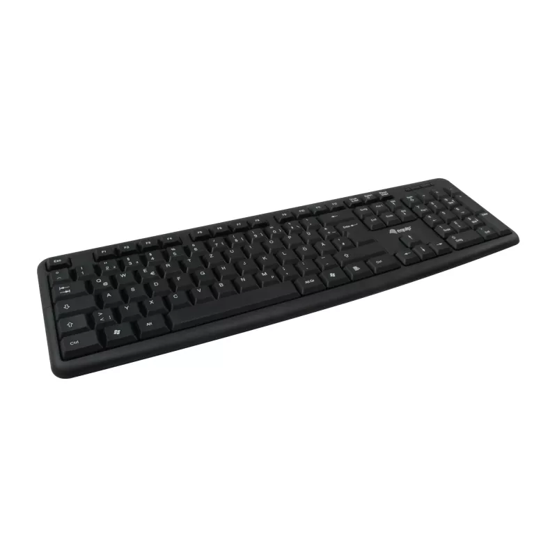 Equip 245203 klaviatūra su pele, laidinė USB, QWERTY itališkas išdėstymas, juoda