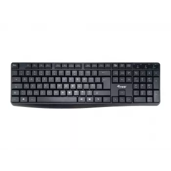 Equip Wired USB klaviatūra, JAV/tarptautinis išdėstymas (QWERTY), pilno dydžio (100%), laidinė, USB, QWERTY, juoda